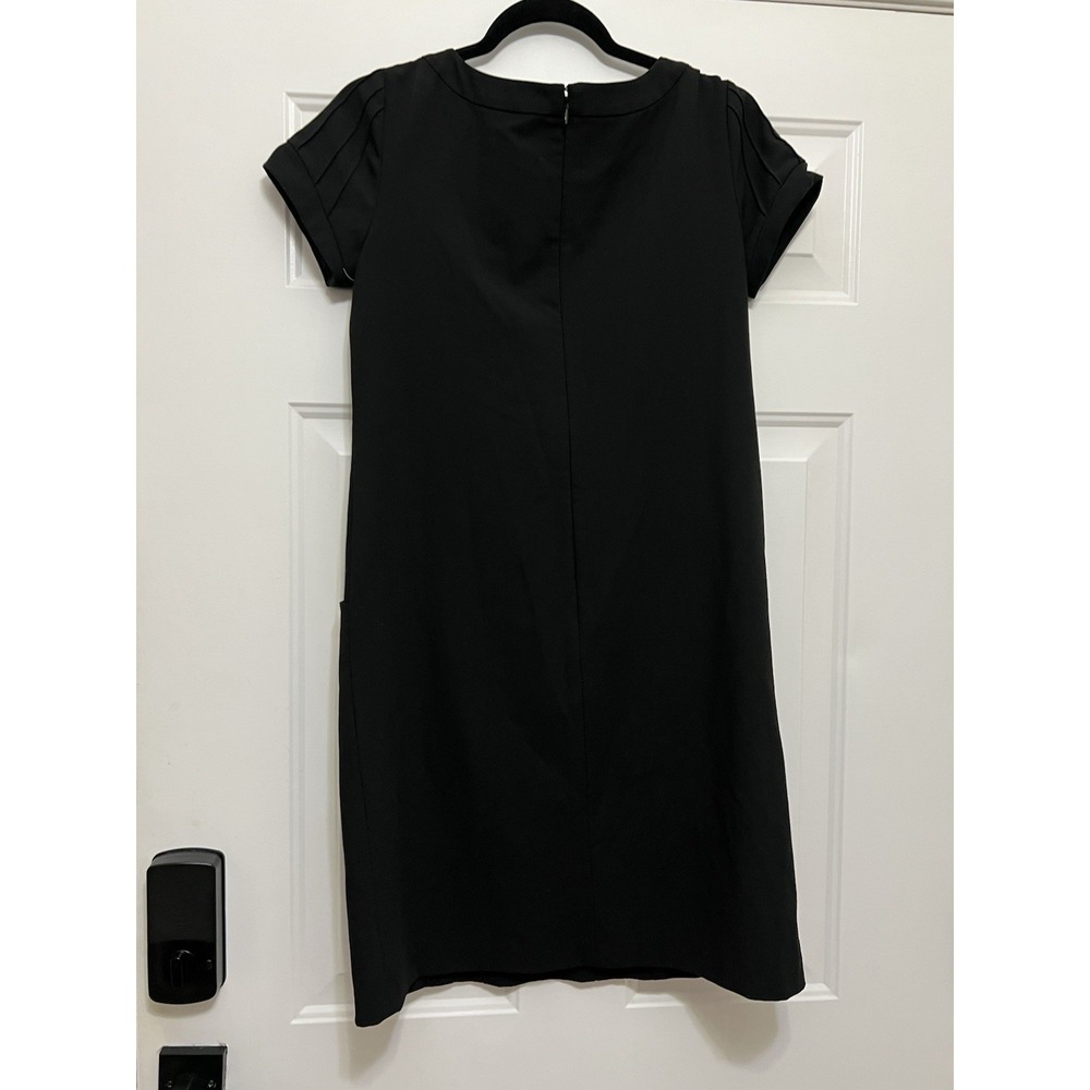 Eliza J Sheath Dress Womens 4 Black Knee Length Career Evening Pockets Party - Picture 4 of 4